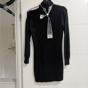 Sophisticated Black Long Sleeve Dress